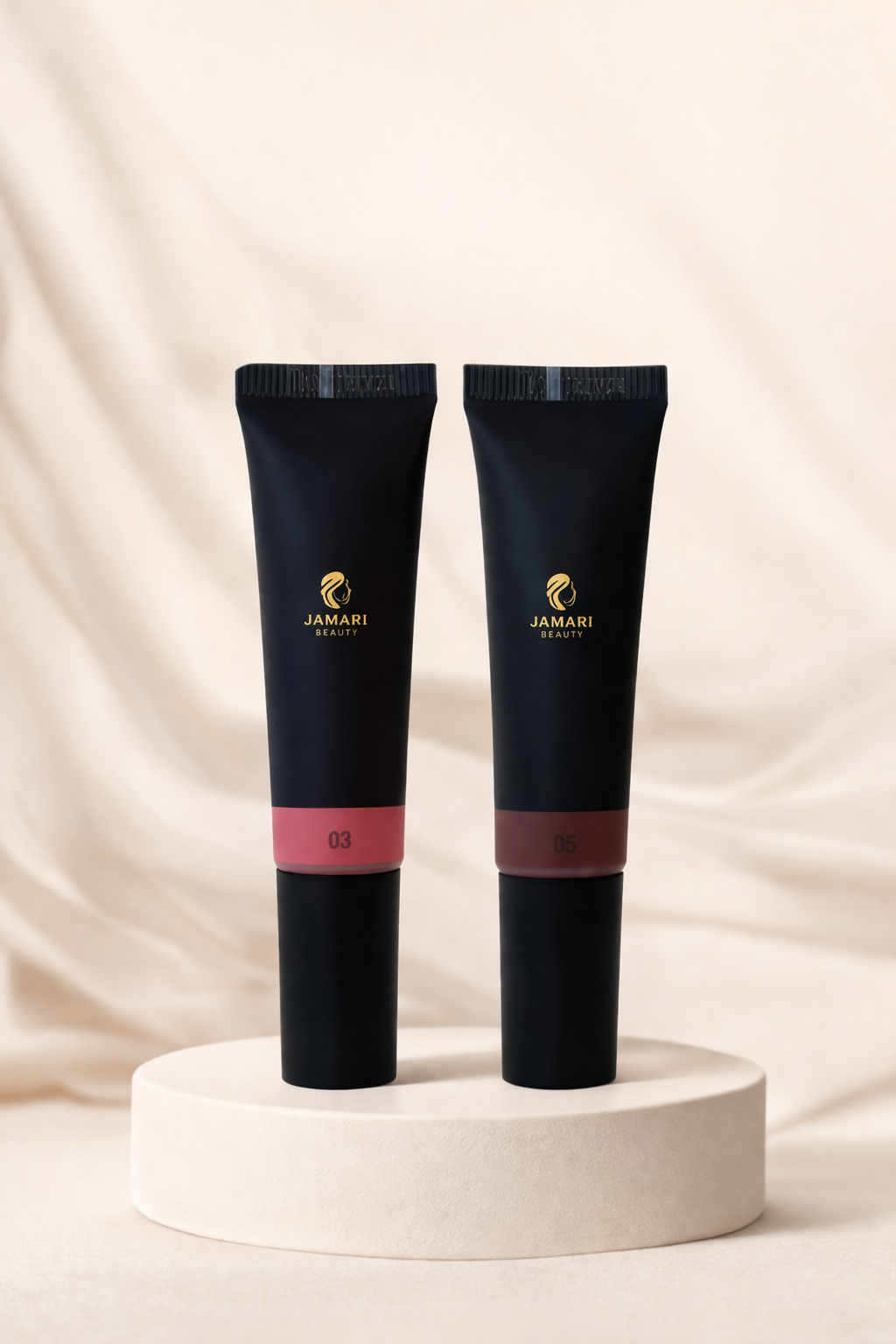 JAMARI BEAUTY Liquid Blush Duo – Dewy Glow, Effortless Flush.
