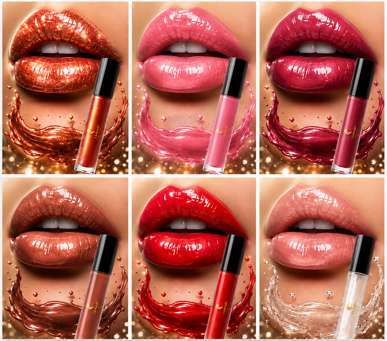 JAMARI Crystal Gloss Bundle - Get All 6 Shades.