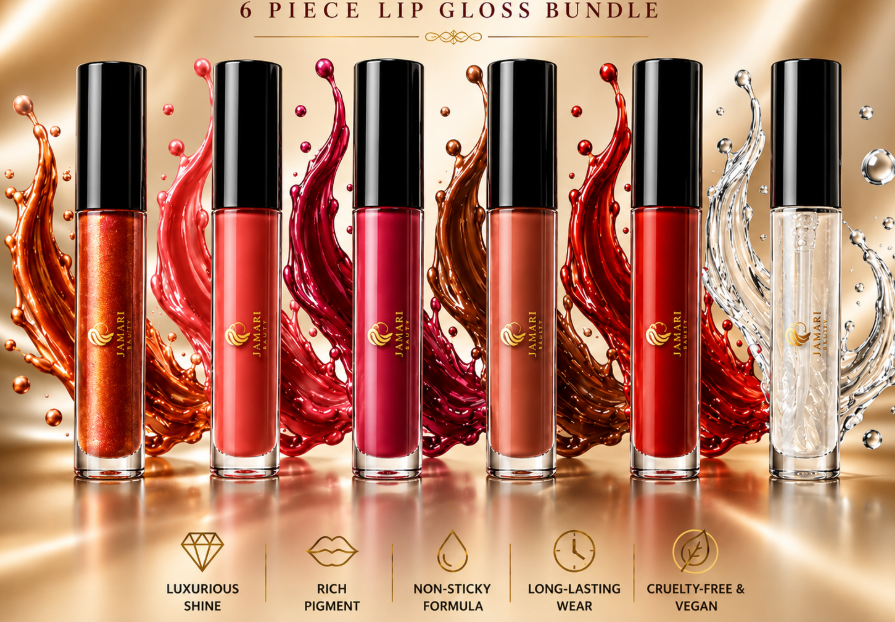 JAMARI Crystal Gloss Bundle - Get All 6 Shades.